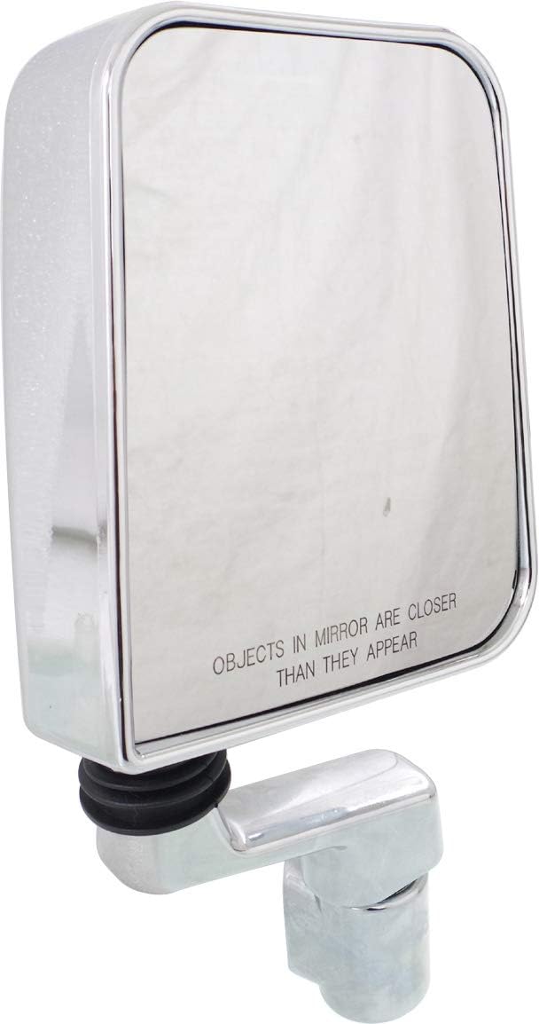 Kool Vue Driver & Passenger Side Jeep Mirrors for Jeep Wrangler 1987-2002, Chrome Full-Door Type