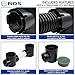 NDS 101* Round Spee-D Catch Basin Drain, 1 Outlet, Connects to 3-Inch and 4-Inch Drain Pipes, Manages Light Water Flows, 6-Inch, Plastic, Black