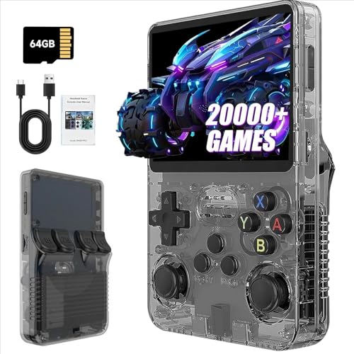Console de Jeux Rétro Portable, 3,5 Pouces IPS (Noir...