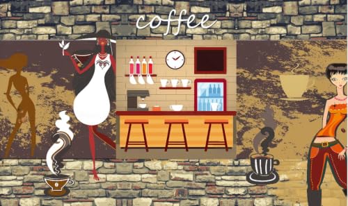 Papier peint café 3D mural idéal pour sublimer un salon de thé chic - 5