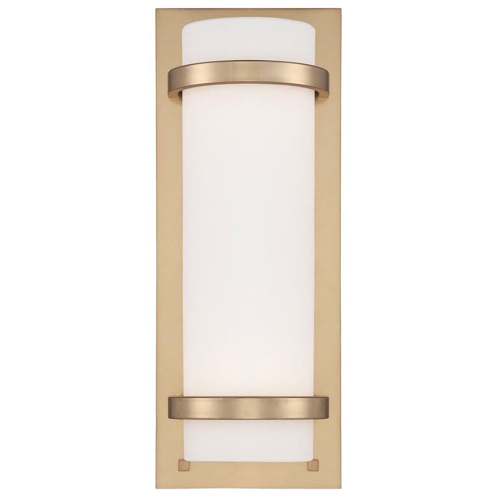 Wall Sconce Lighting 341-248 Glass 2 Light 200 Watt (17"H x 6"W) Sconce Light in Brass