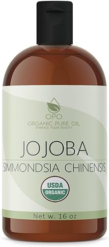 Aceite de jojoba orgánico certificado por la USDA 100 puro virgen sin refinar prensado en frío natural a granel aceite portador de hohoba dorado