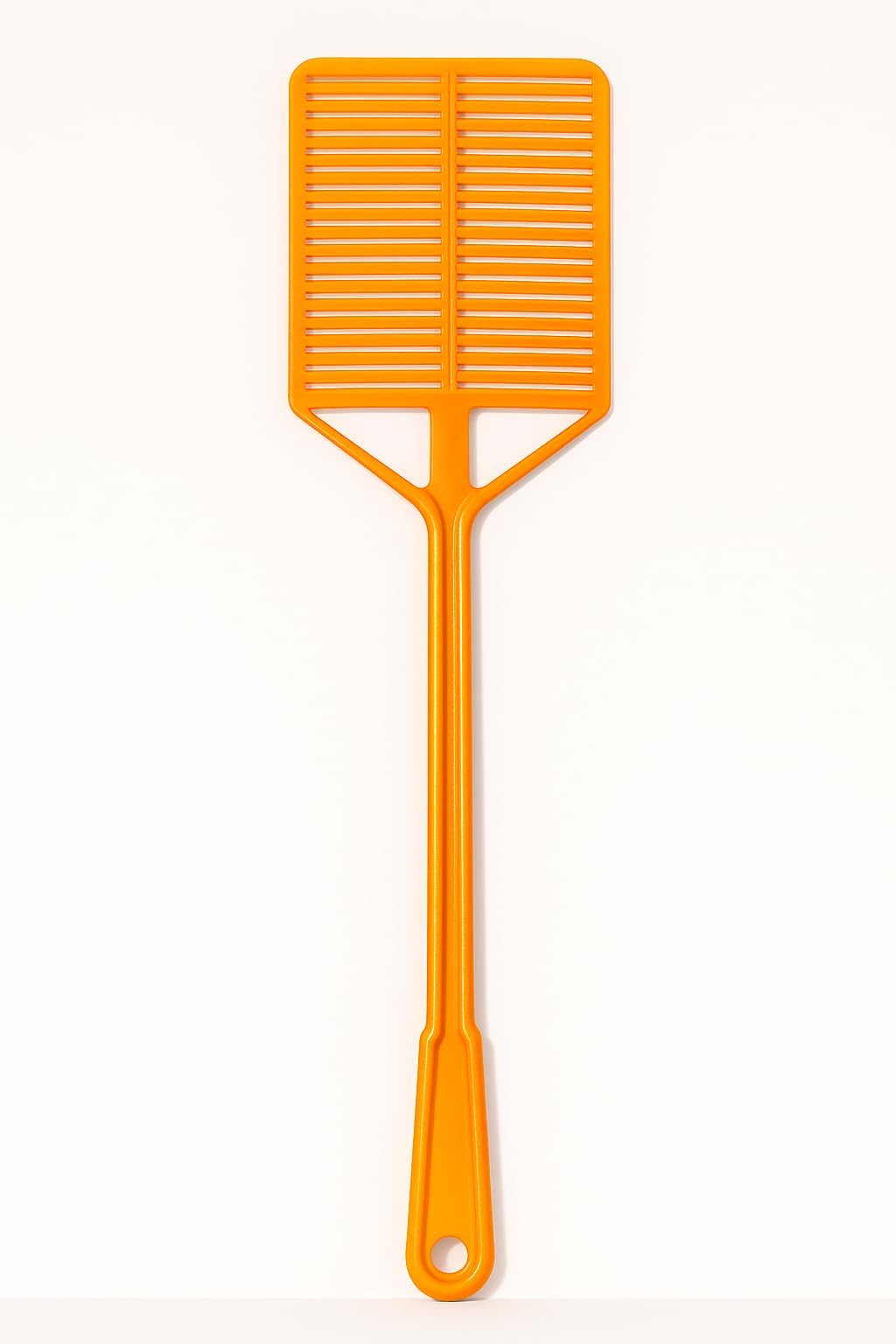 Fly Swatter Plastic Square Shaped Manual Fly Swatter with Long Handle Handheld Insect Tool for Home Use Multicolour Pack of 1