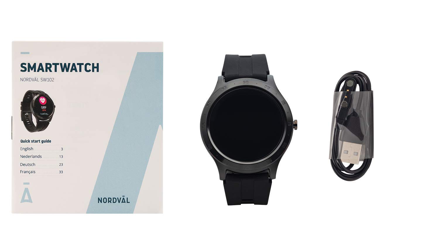Nordväl SW102 Smartwatch (czarny)