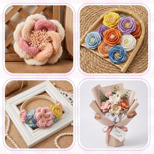 Lot de 1 100 étamines pour la fabrication de fleurs, 2 mm à double tête - Pistil floral artificiel pour travaux manuels, bricolage, scrapbooking, décoration de mariage et d'intérieur, 11 couleurs – vue 6