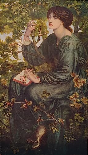 Impression d'affiches toile Day Dreams Rossetti art portrait mural 60x90