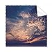 Orange Dark Blue Sky Clouds Cleaning Cloth Phone Screen Glasses Cleaner 5pcs