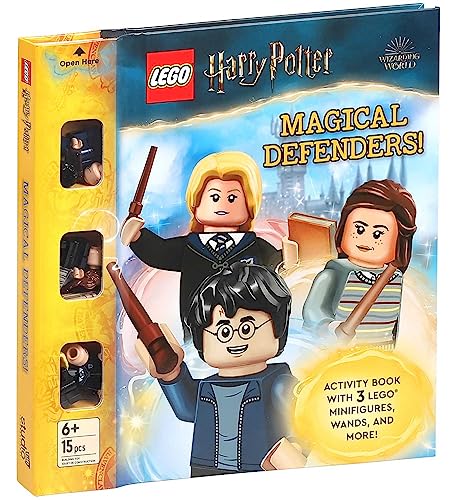 Image of LEGO HARRY POTTER MAGICAL DEFENDERS: Activity Book With 3 Minifigures and Accessories (Activity Book and Three Lego Minifigures)