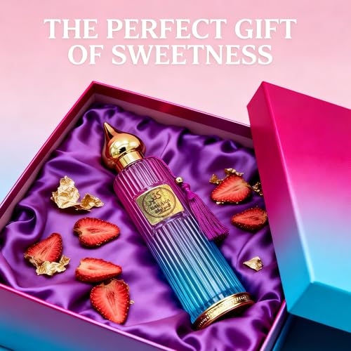 Image of AFLUXE Baraka Strawberry Women's Perfume 3.4 Fl. Oz Eau De Parfum, Juicy Gourmand Strawberry & Sweet Floral Scents, Long Lasting Fragrance