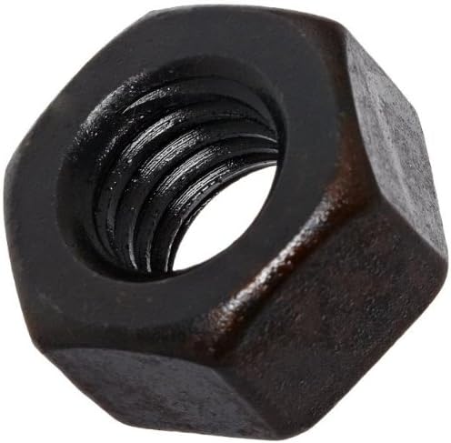 Small Parts Steel Hex Nut, Black Oxide Finish, Grade 5, ASME B18.2.2, 7/16"-20 Thread Size, 11/16" Width Across Flats, 3/8" Thick (Pack of 25)