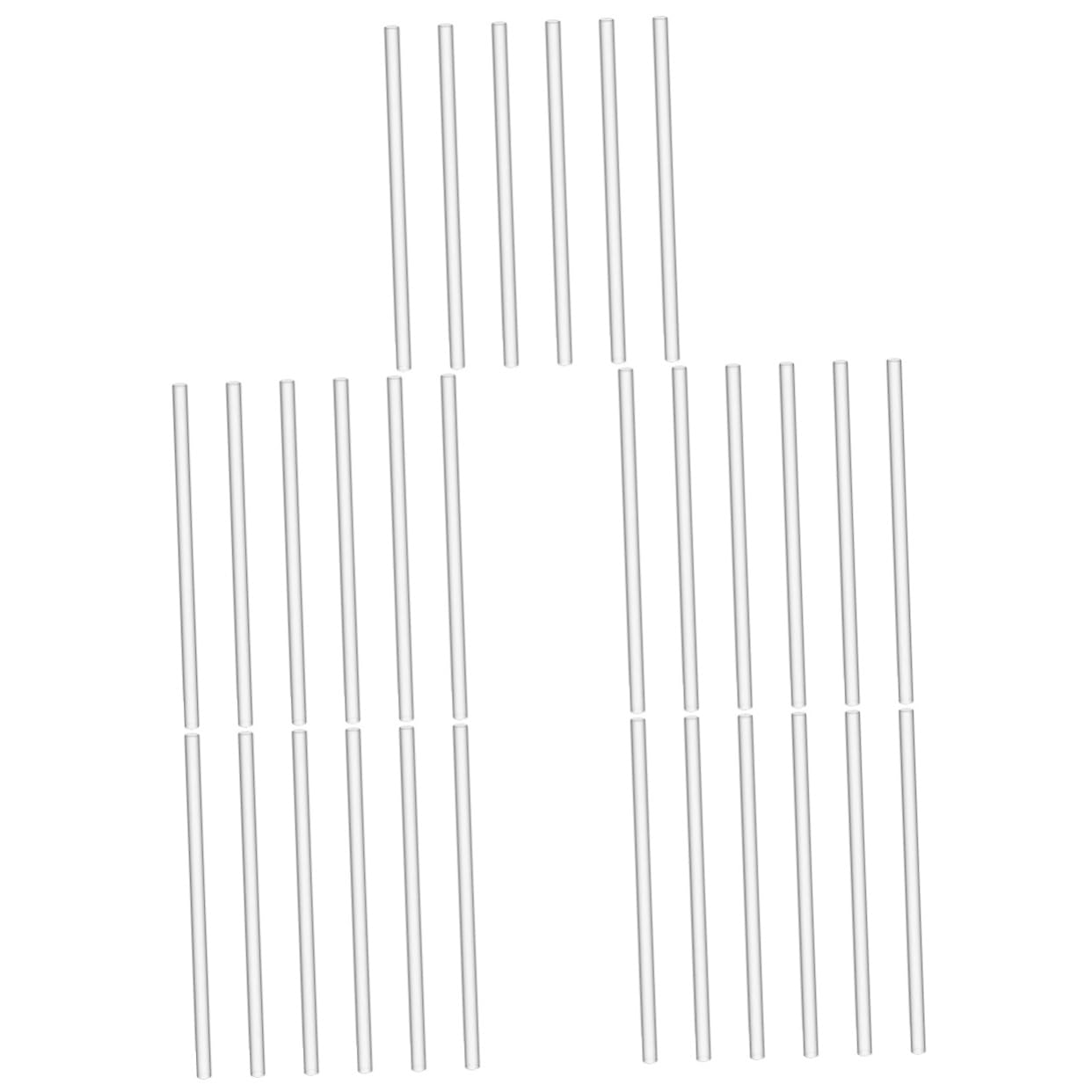 ABOOFAN 5 Sätze Rührstäbchen Wiederverwendbare Strohhalme Flaschendeckel Wasserpfeifenreiniger Simply Cup Große Trinkhalme Wiederverwendbare Flaschenbürste Wiederverwendbare 6 Stücke * 5