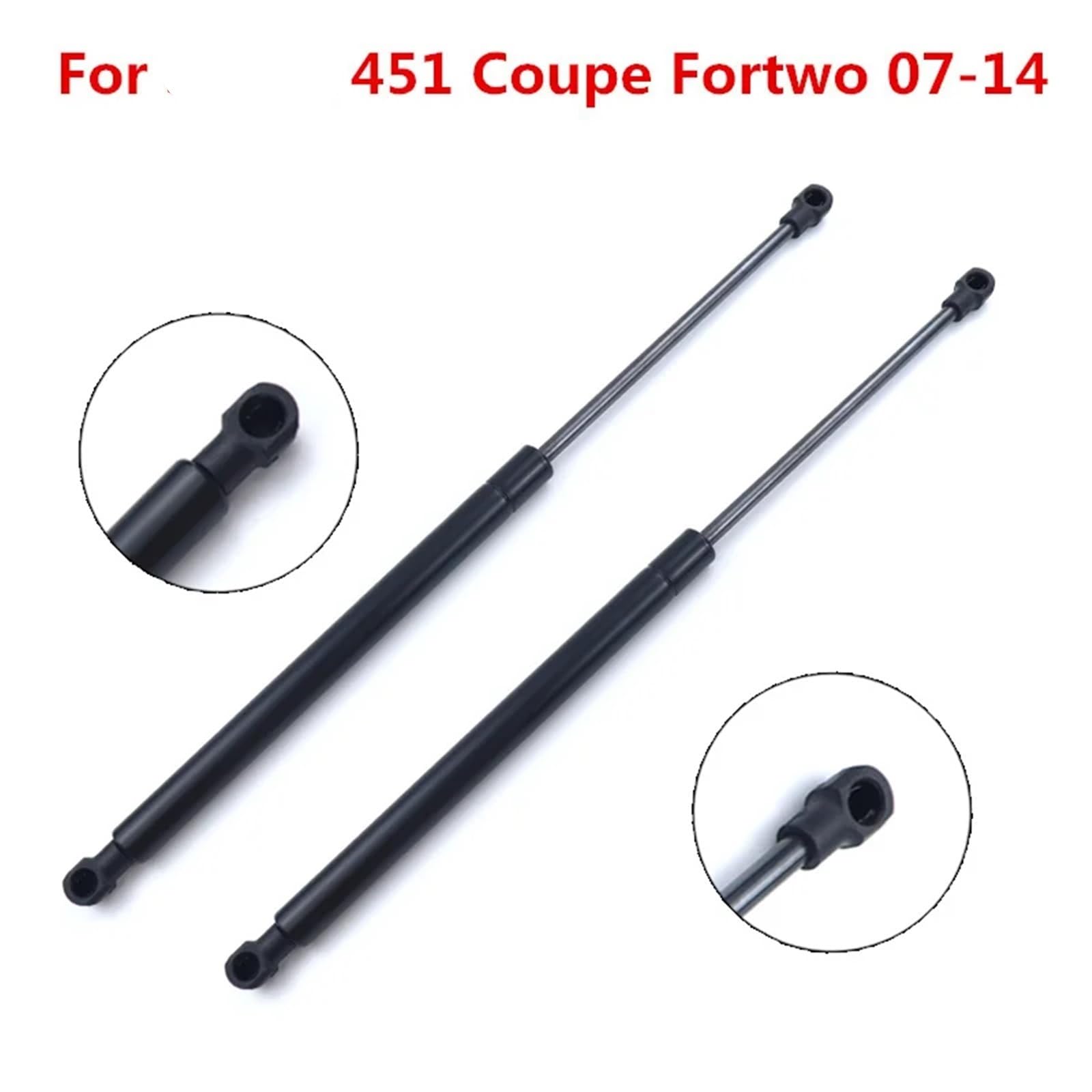 Ammortizzatore idraulico A4519880004 Car Rear Trunk Portellone Boot Ammortizzatore a gas Ascensore Supporto Asta idraulica per Smart 451 per Coupe Fortwo(2pcs)