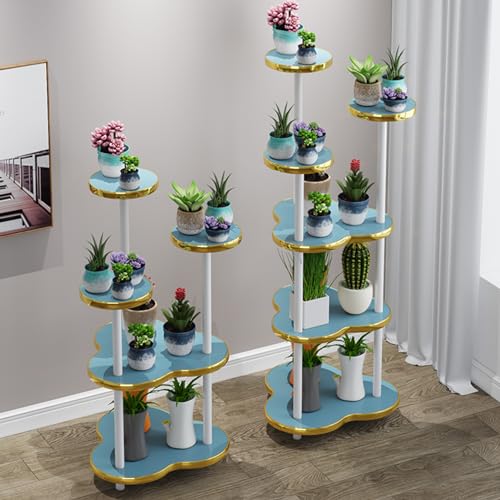 Support d'angle en bois pour plantes hautes étagère multi-niveaux support jardinière - 2