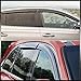 AJP Distributors 4PCS Tape On Side Door Window Visor Rain Guard Sun Shade Vent Wind Deflector Aero Shield Compatible/Replacement For Durango Aspen SUV 2004 2005 2006 2007 2008 2009 04 05 06 07 08 09