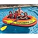 Intex 58332EP Explorer 300 Inflatable Boat Set: Includes Deluxe Boat Oars and Mini Hand Pump – Dual Air Chambers – Grab Rope – 3-Person – 410lb Weight Capacity, 2 Pack