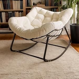 Fsdfkpop Schaukelstuhl Eierstuhl Papasan Loungesessel Rattangeflecht