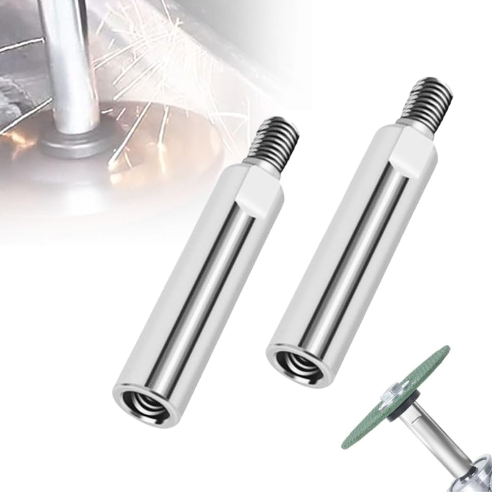 Angle Grinder Extension Rod, 2024 NEW M10 Thread Polishing Machine Adapter Lever, Angle Grinder Extension for 100 Type Angle Grinder/Polisher (2pcs A)