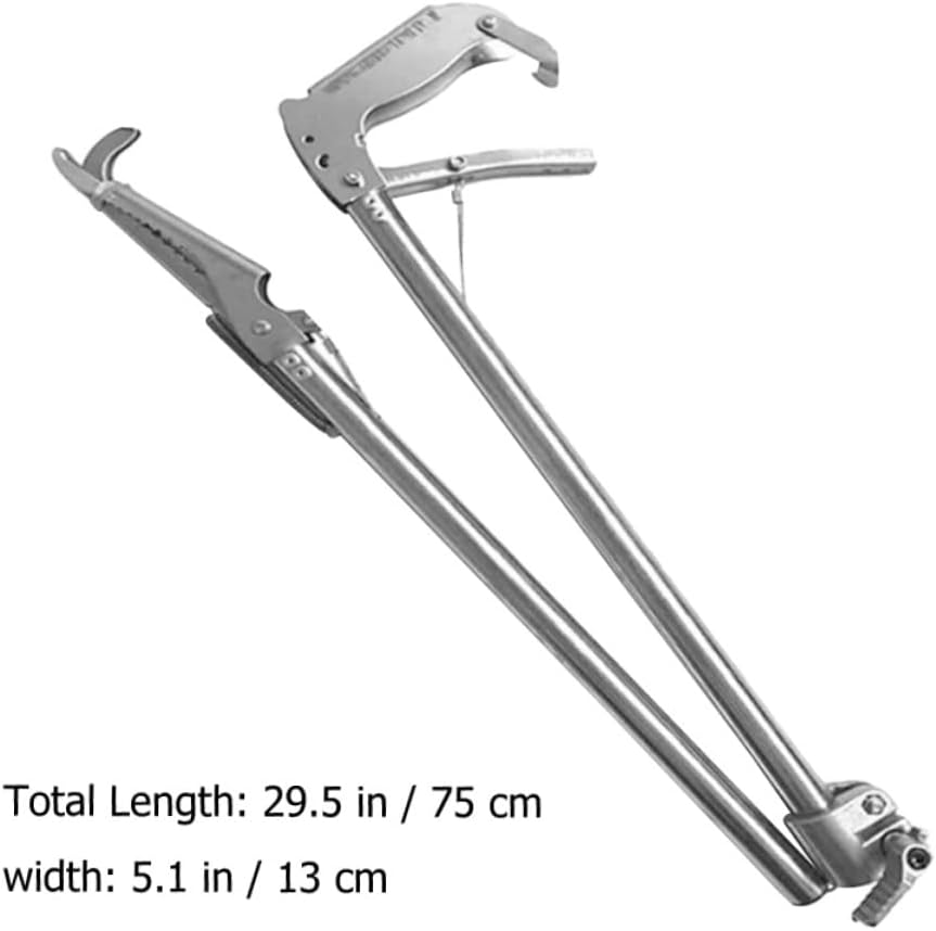 KICHOUSE Crab Tongs for Live Stainless Eel Clamp Scissor Design Lobster Clip Non-slip Clamp for Outdoor Use