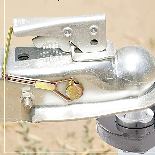 Haiao 10 Pack Trailer Hitch Pin 5/16"Diameter 4 Inch Long,Wire Lock Pin,Trailer Coupler Pin Pto Shaft Safety Locking Pin Set,Trailer Hitch Locking Pin, Lawn Mower Hitch Pin Quick Release (Gold) #TOP6