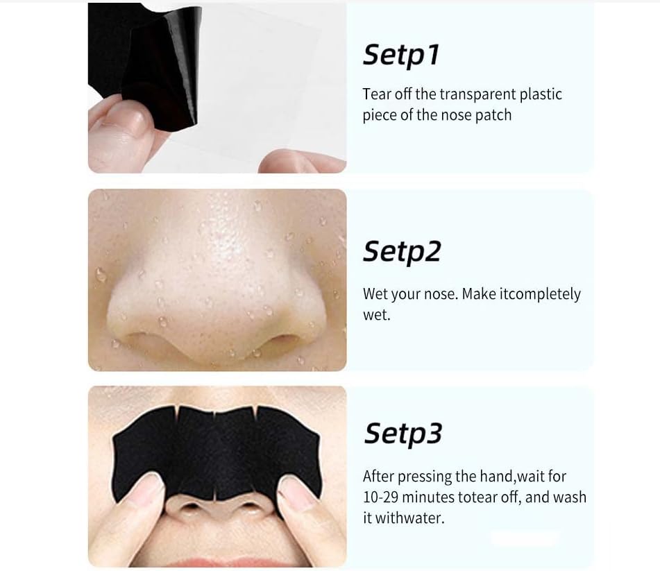 Miniatura 2 de Parche de nariz para eliminar puntos negros (10 piezas), limpia profundamente los poros, puntos negros, adecuado tanto para hombres como para
