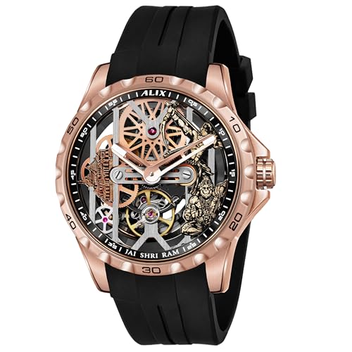 Image of ALIX AL2925T Men's Chronograph Sport Watch Stainless Steel Case with Silicone Band