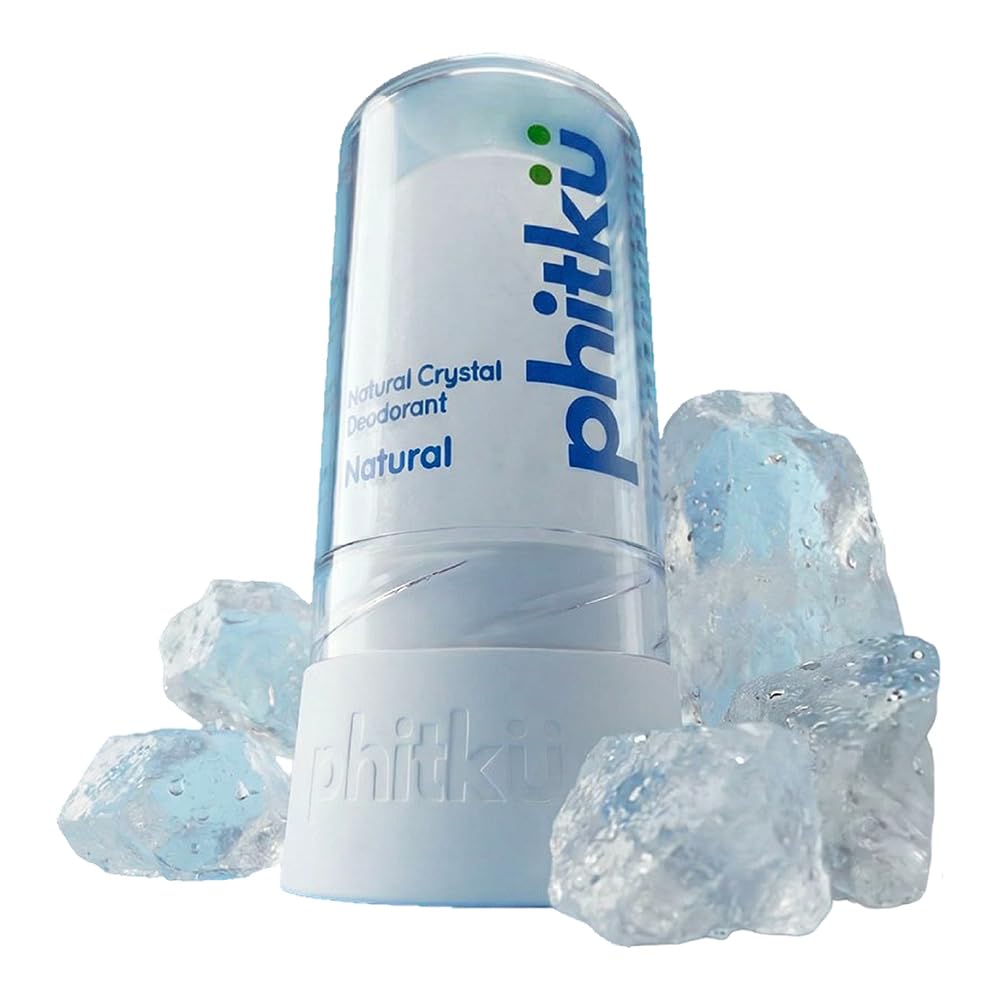 Phitku Alum Infused Underarm Roll On Stick | 100% Natural, Unscented Deodorant for Men & Women | Fragrance-Free, Non-Sticky, Long-Lasting Odor Control | Roll On Deo for Women & Men