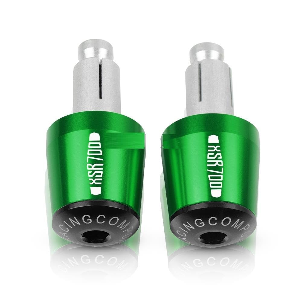 Tapa final antivibración XSR700 verde para tus rutas y viajes largos en moto