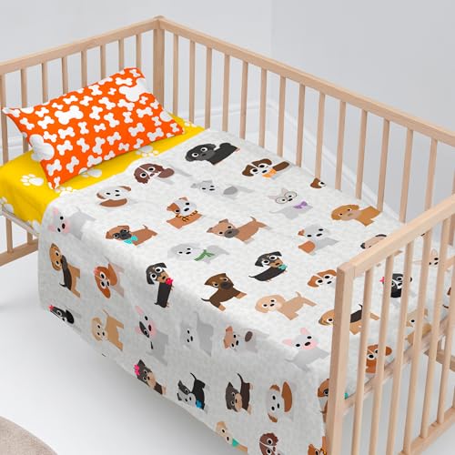 Ensemble maxicuna dogs 120x180 cm 2 pièces imprimé doux - 2