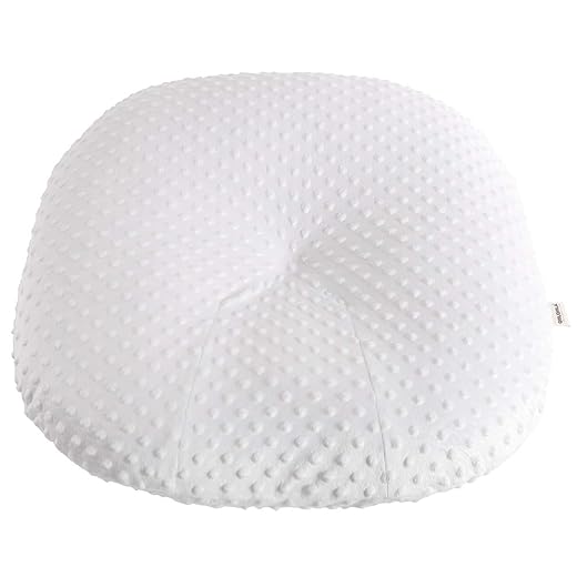 OWLOWLA Newborn Lounger Cover,Minky Removable Slipcover Fits Newborn Lounger for Baby Boy Girl(White)