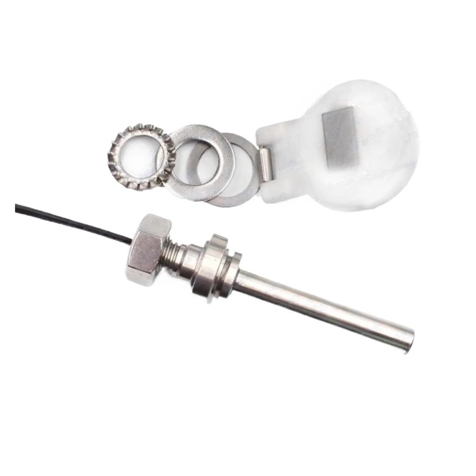 Sensor de líquido nivel agua, flotador lavavajillas con diente tornillo M12, bola acero inoxidable 304