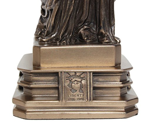 12.38 Inch The Statue of Liberty Cold Cast Bronze Sculpture Figurine - Image 5