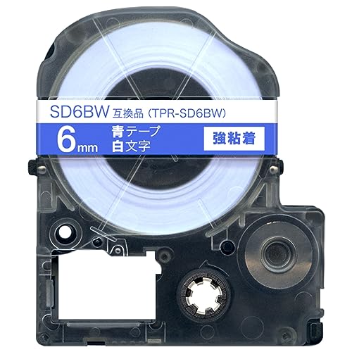 �L���O�W���p �e�v�� PRO �݊� �e�[�v�J�[�g���b�W SD6BW 6mm ���S�� �e�[�v ������