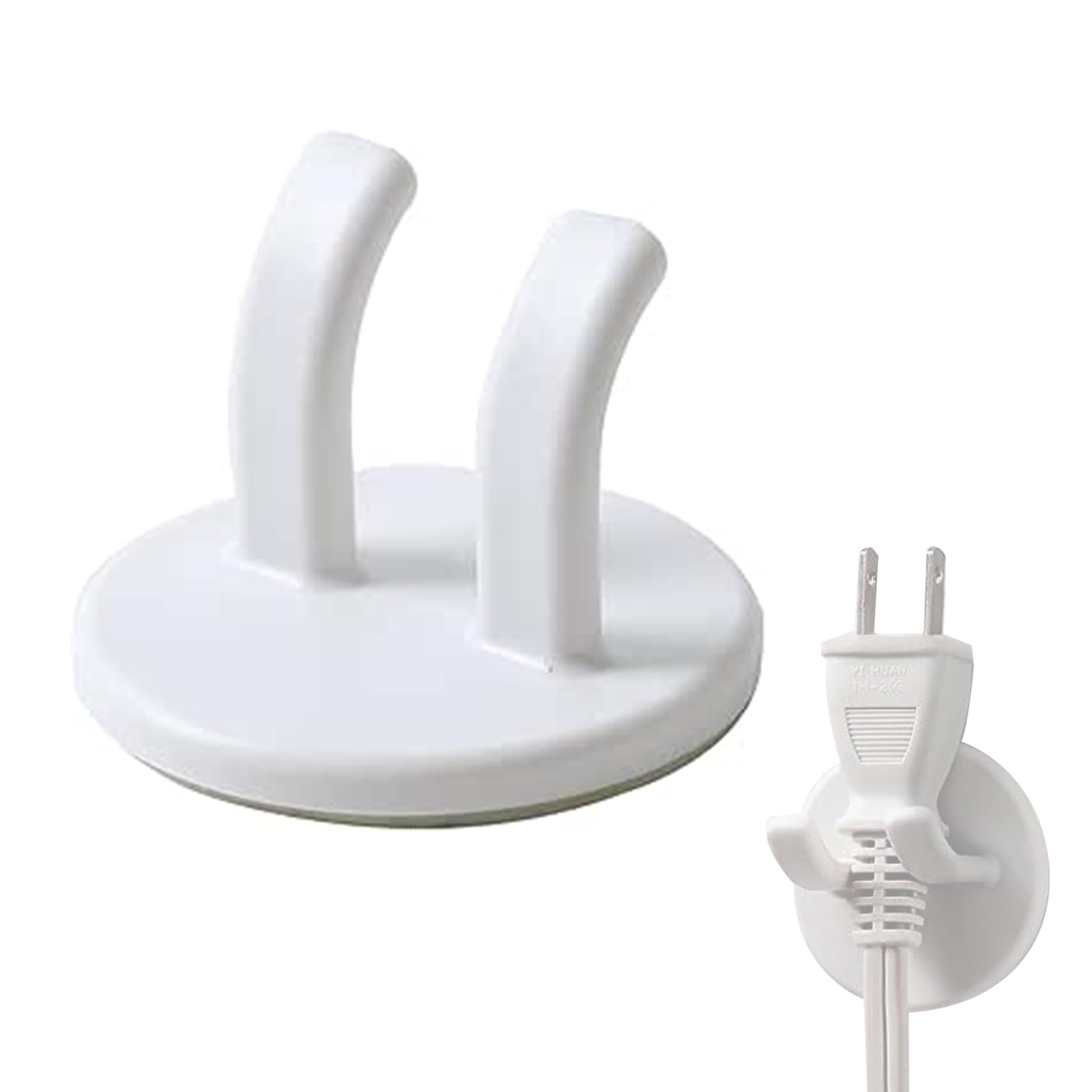 MIUPOO Razor Hooks,Power Plug Line Hook,Hook for Shaving Keys, Towel, Kitchen Utensils,2 Piece.