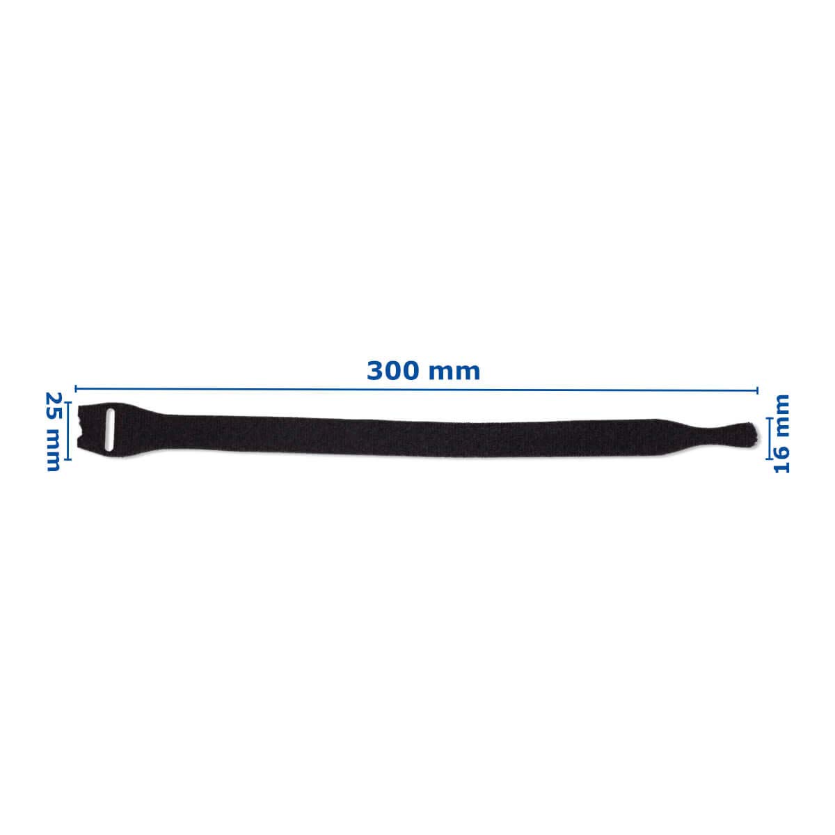 Opaska kablowa na rzepy opaska kablowa z taśmy na rzep 500 sztuk czarna 25 x 300 mm S050K13A -25300S