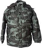 Polar Ice Lion Force Mens' Warm Puffer Coat Camouflage Hooded Jacket Fleece Lining (X-Large)