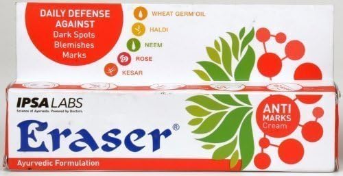 Artcollectibles India 2 Packs Of Eraser Ayurvedic Skin Cream Removes Any Marks Anti Mark Skin Cream Undereye Dark Circle Scars Unisex