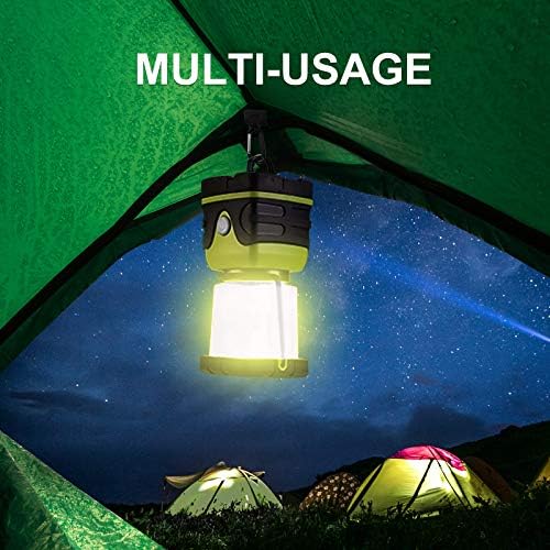 Tahoe Trails LED Camping Lantern, Battery Powered Bright LED Lantern with 1000LM, IPX4 Waterproof Tent Light, Perfect Camping Flashlight for Hiking, Camping, Hurricane, Emergency, Survival Kits, Home
