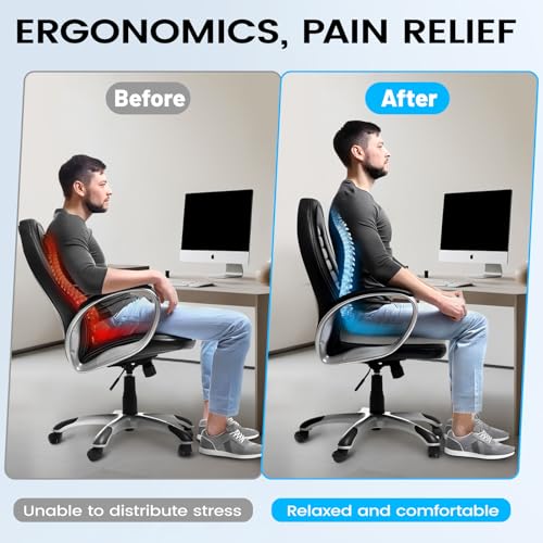 WUFANC Hämorrhoiden Sitzkissen, Donut Kissen aus Memory Foam, Abnehmbar Ergonomisches Sitzkissen, Sitzring Steißbein Entlastung, Sitzring Nach Op für Bürostuhl, Rollstühle, Autositze