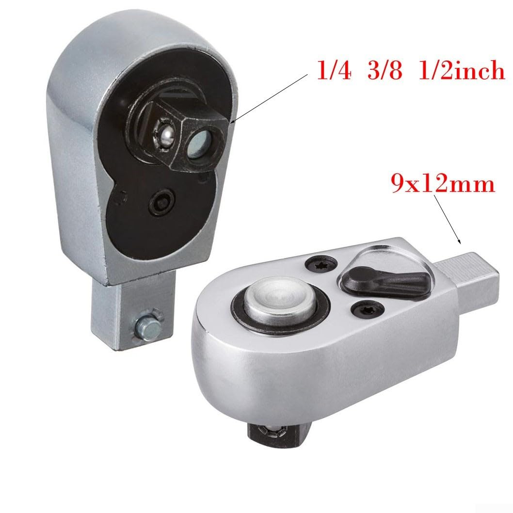 Clé dynamométrique à cliquet ouverte 9 x 12 mm Outil à tête à cliquet à dégagement rapide en acier avec échelle transparente (12,7 mm)