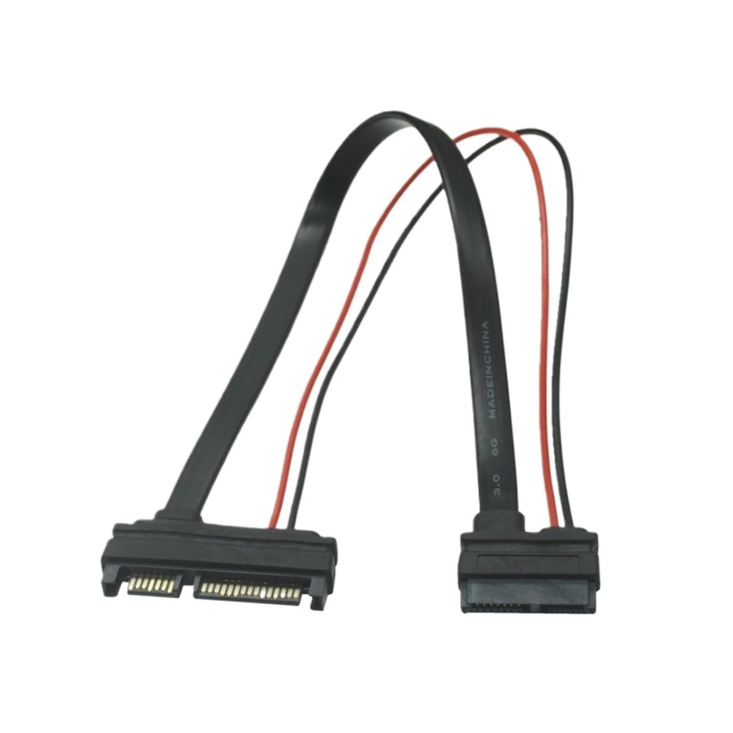 SATA Adapter Cable ATA 22Pin 7+15 Male to Slimline SATA 13Pin 7+6 Female Connector Conterver Cables 30CM