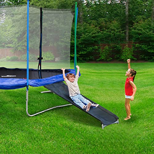 Uekars Trampolin Rutsche, 130cm Rutschen für Trampoline, Problemloser Aufbau Sicherheits Trampolin Leiter Breit genug… – Bild 4