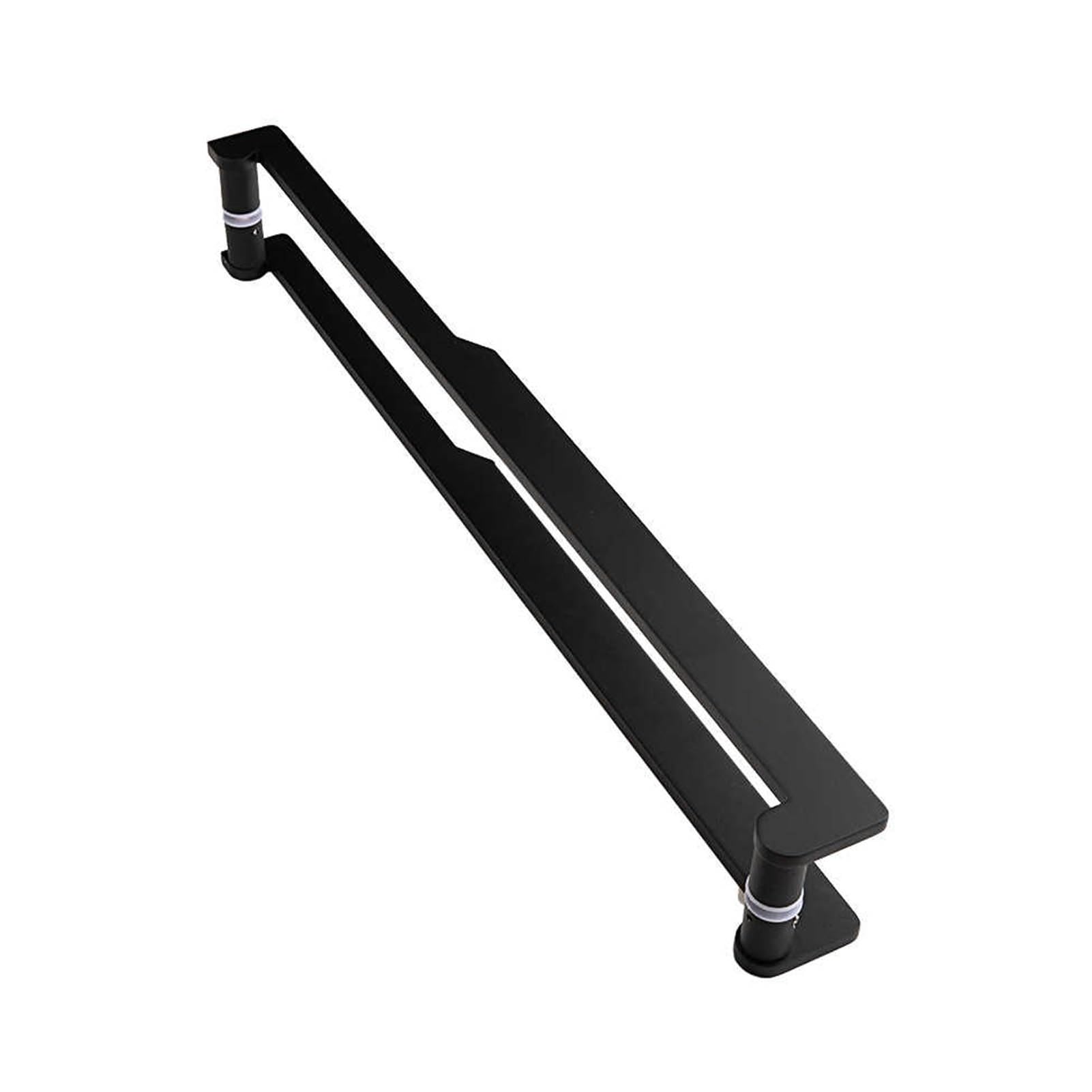 Poignée de porte de douche en alliage d'aluminium carrée entraxe 40cm