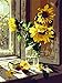 Produktbild BOSHUN Malen nach Zahlen DIY Ölgemäldelde für Kinder Erwachsene Anfänger- Warm Sunflower 16x20 Zoll Leinwanddruck Wandkunst Dekoration (Ohne Rahmen)