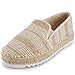 Alexis Leroy Impresión de Rayas, Punta Cerrada Alpargatas para Mujer Beige 39 EU