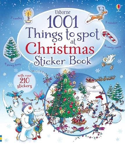 1001 Christmas Things to Spot Sticker Book (1001 Things to Spot Sticker Books) Paperback – 1 Oct. 2014