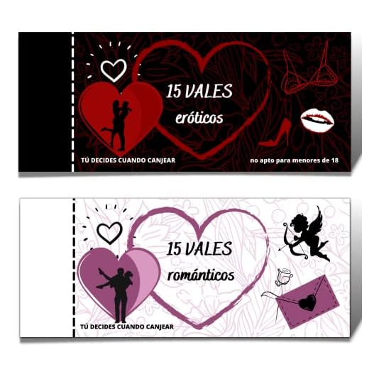 Vales Sexuales para la Pareja. Talonario con Actividades y Juegos para Disfrutar en Pareja