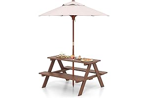 HONEY JOY 3 in 1 Picnic Table: Fun Outdoor Playtime for Kids