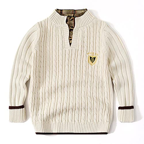 Pull tricot enfant et ado de 3 à 12 ans, cardigan d'hiver à manches longues confortable