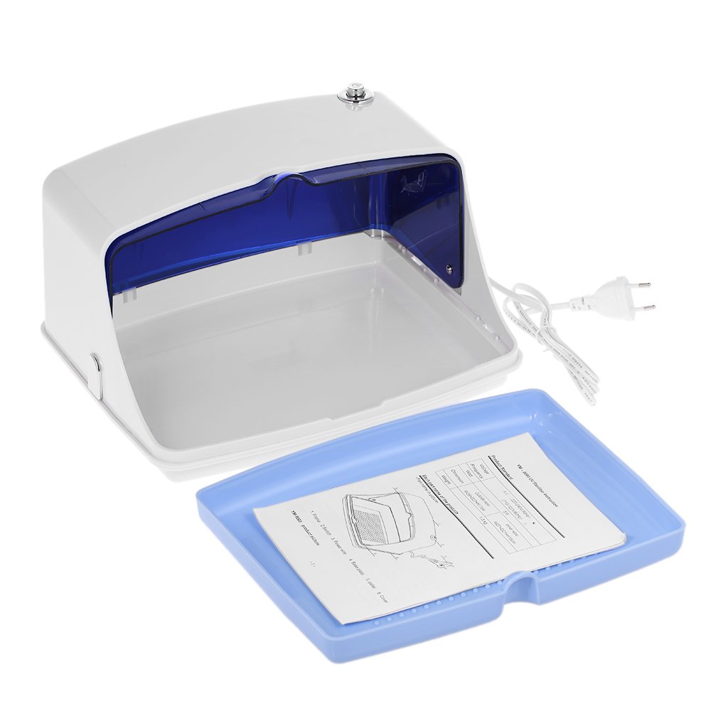 5W Sterilizzatore UV Cleaner Box, multifunzionale Disinfezione Cabinet, Strumento professionale per nail art Strumento per sterilizzatore a temperatura vassoio, 220V Spina UE