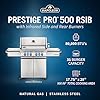 Napoleon PRO500RSIBNSS-3 Prestige PRO 500 RSIB Natural Gas Grill, sq.in, Stainless Steel